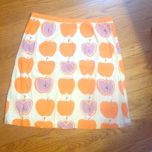 Boden apple print skirt